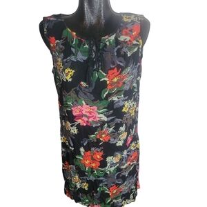 La Classe Couture Floral Sleeveless Dress L